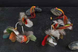 Yawanawa feather earrings